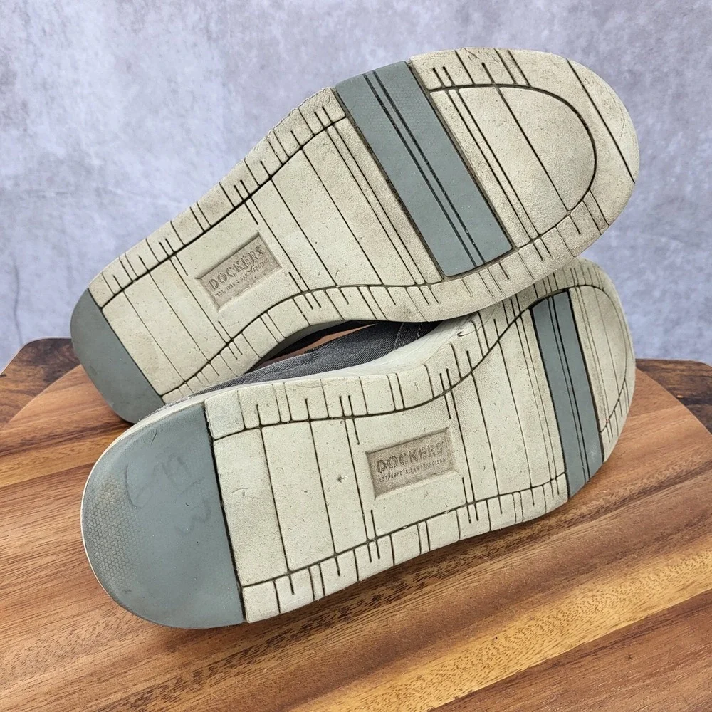 Dockers Sneakers‎ Mens 9.5 M Gray Suede Leather Loafers Slip On Shoes  Cahill